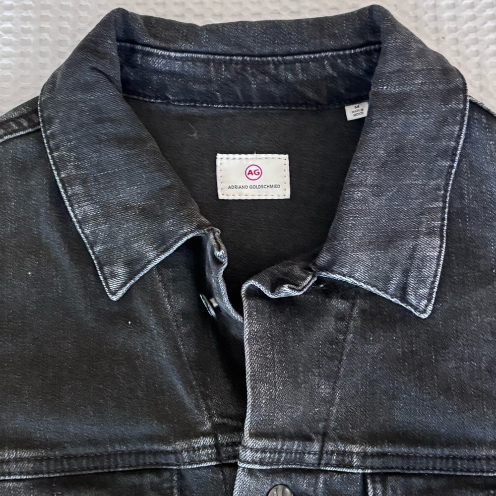 AG Adriano Goldschmied Black Denim Jacket - Picture 4 of 7
